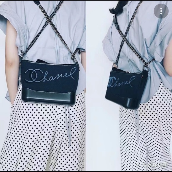 Chanel Tweed Calfskin Small Gabrielle - Picture 13 of 13